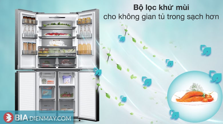 Tủ lạnh Casper inverter 425 lít RM-430VBM - bộ lọc khử mùi khó chịu