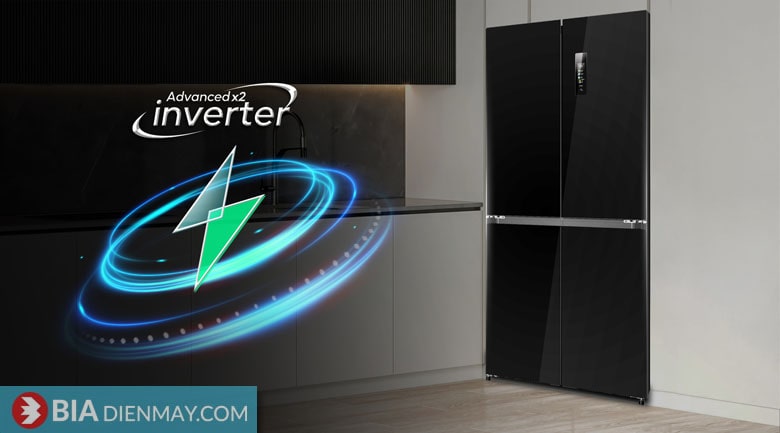 Tủ lạnh Casper inverter 425 lít RM-430VBM - công nghệ inverter tiết kiệm điện