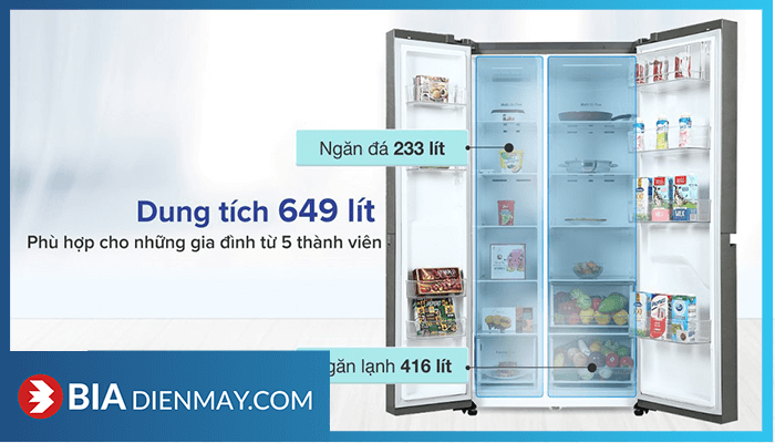 Tủ lạnh Side By Side LG GR-B257