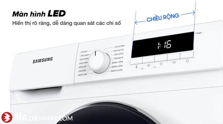 Máy giặt Samsung WW80T3020WW/SV Inverter 8kg