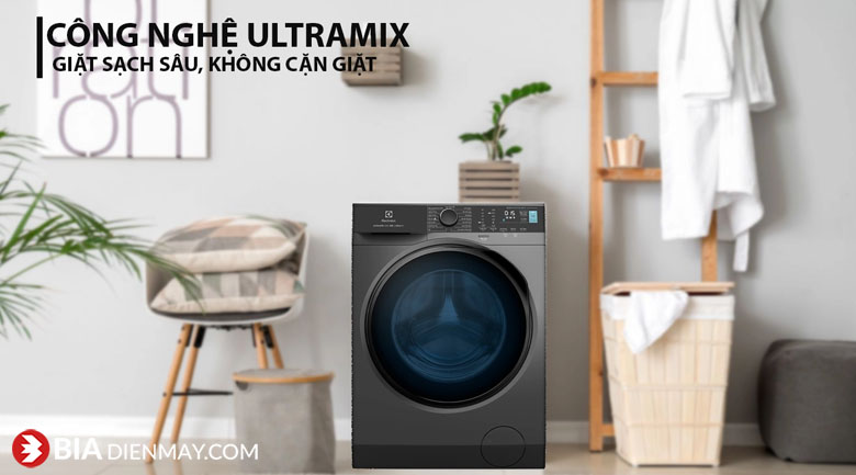 Máy giặt Electrolux inverter 10 kg EWF1024P5SB - công nghệ hòa tan bột giặt UltraMix