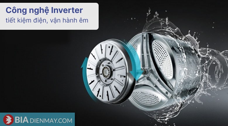 Máy giặt LG Inverter 10 kg FV1410S4W1 - công nghệ inverter tiết kiệm điện