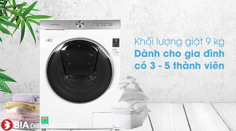 Máy giặt Samsung WW90TP54DSB/SV Addwash Inverter 9 kg