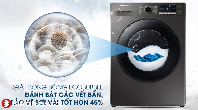 Máy giặt Samsung inverter 9.5 kg WW95TA046AX/SV - công nghệ giặt bong bóng
