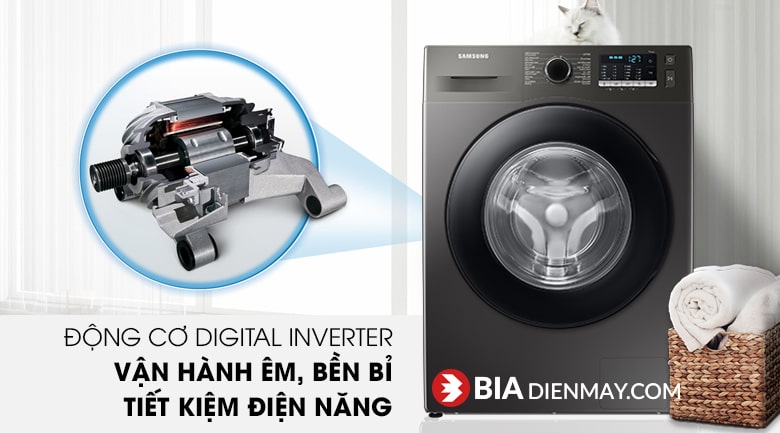 Máy giặt Samsung inverter 9.5 kg WW95TA046AX/SV - Động cơ Digital inverter tiết kiệm điện