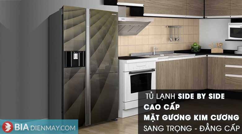 Tủ lạnh Hitachi inverter 569 lít R-FM800XAGGV9X(DIA) - Chính hãng 