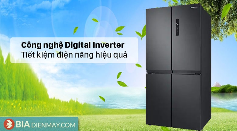Tủ lạnh Samsung inverter 488 lít RF48A4000B4/SV - Digital inverter tiết kiệm điện