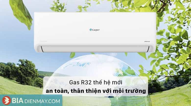 Điều hòa Casper 12000BTU GC-12IS33 - Môi chất lạnh R32 thân thiện với môi trường