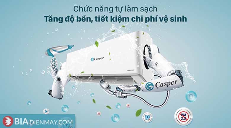 Điều hòa Casper 12000BTU GC-12IS33 - Tự làm sạch iClean