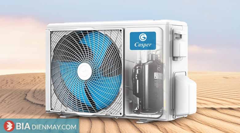 Điều hòa Casper 9000BTU GC-09IS35 - Dàn tản nhiệt bằng đồng mạ vàng