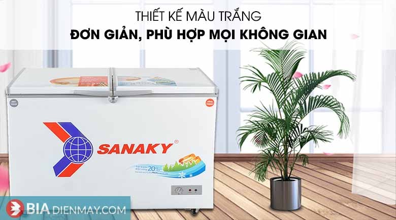 Tủ Đông Sanaky 260 lít VH-3699W1 - Thiết kế