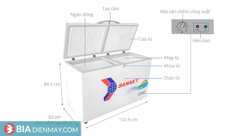 Tủ đông Sanaky 305 lít VH-4099A1 - Thông số