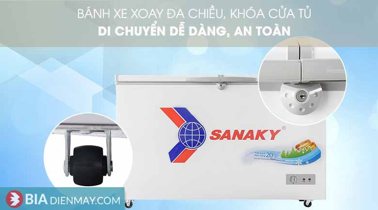 Tủ đông Sanaky 305 lít VH-4099A1 - Tiện ích