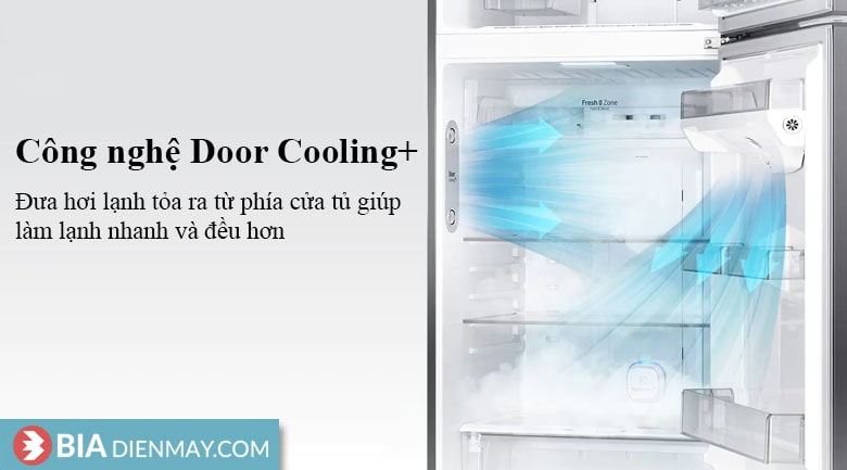 Tủ lạnh LG inverter 478 lít GN-D602BLI - công nghệ Door Cooling