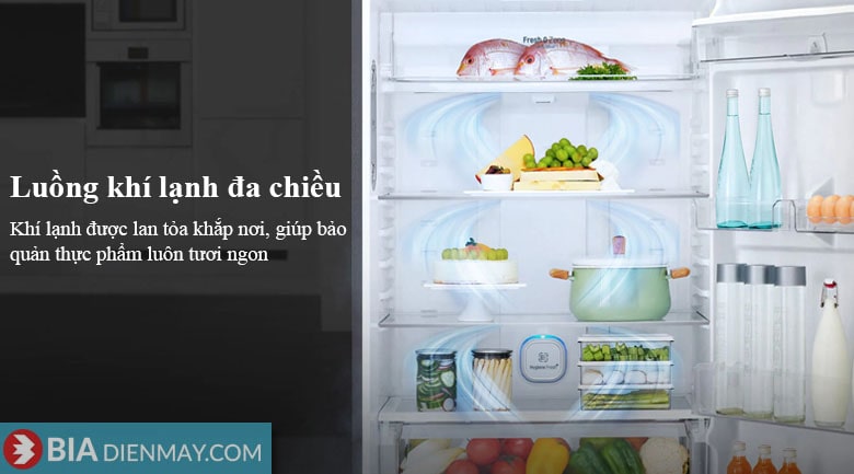 Tủ lạnh LG inverter 478 lít GN-D602BLI - làm lạnh đa chiều