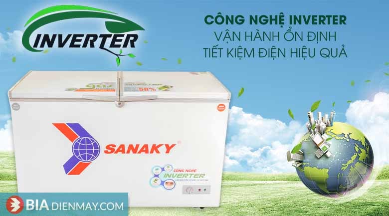 Tủ đông Sanaky inverter 280 lít VH-4099W3 - Công nghệ inverter