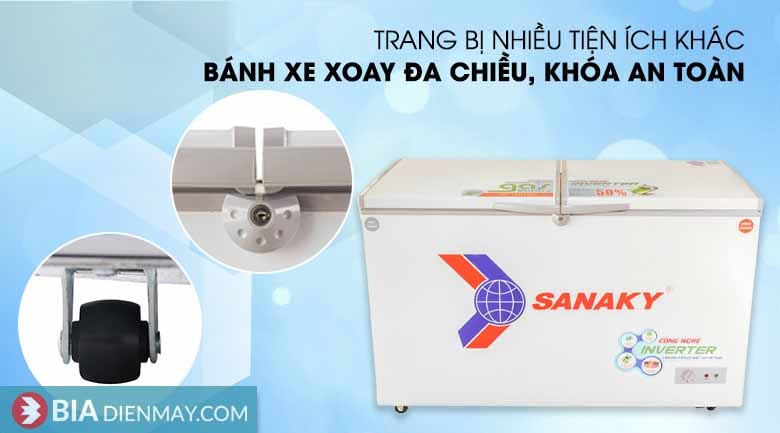 Tủ đông Sanaky inverter 280 lít VH-4099W3 - tiện ích