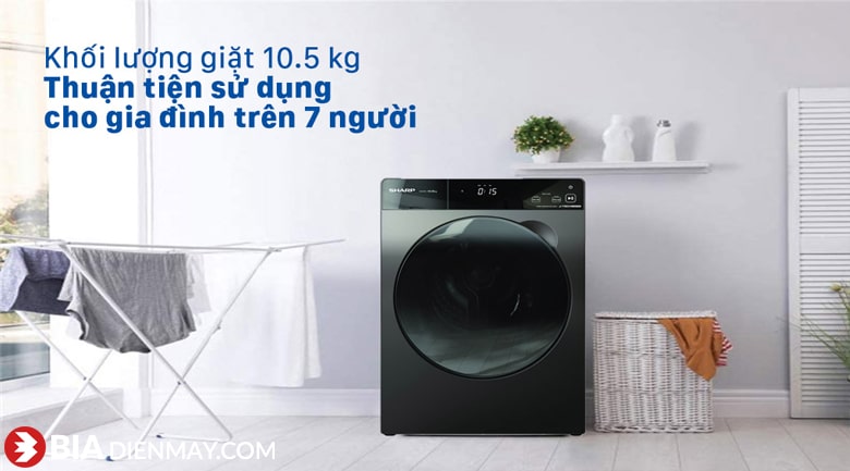 Máy giặt Sharp ES-FK1054SV-G 10.5 Kg Inverter