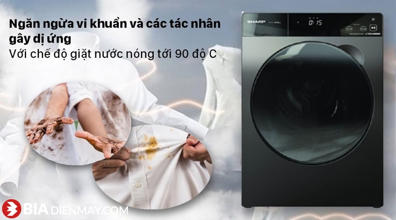 Máy giặt Sharp ES-FK1252SV-G 12.5 Kg