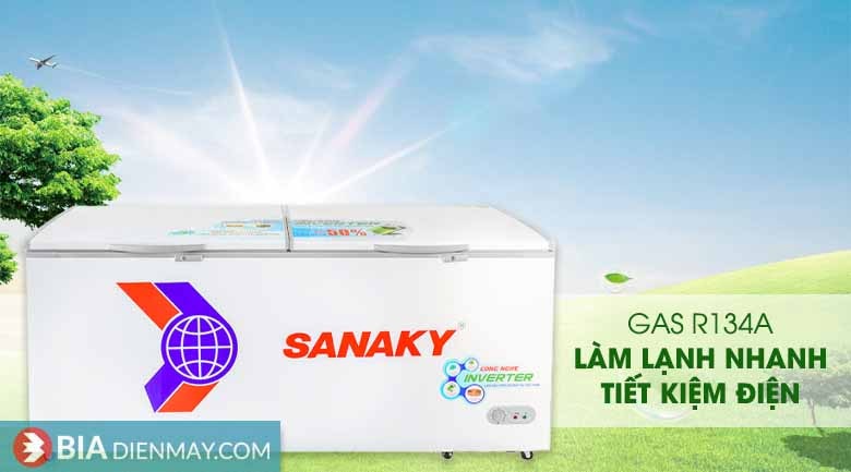 Tủ đông Sanaky inverter 761 lít VH-8699HY3 - Gas R134a