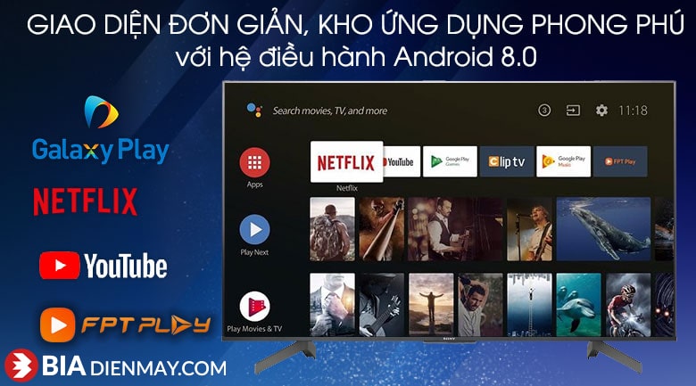 Tivi Sony KD-75X8500G 75 inch 4K HĐH Android