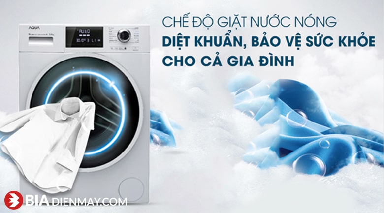Máy giặt Aqua AQD D900F W 9 kg Inverter Chính hãng