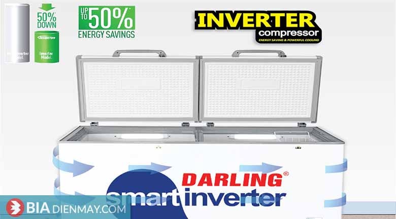 Tủ đông Darling inverter 230 lít DMF-2699WSI - Công nghệ inverter tiết kiệm điện