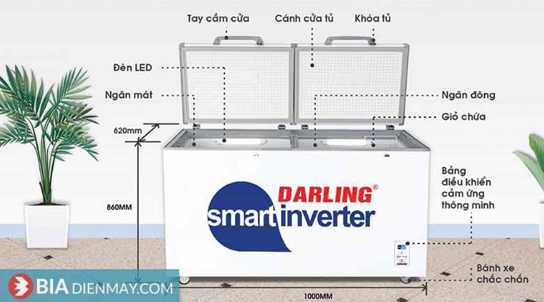Tủ đông Darling inverter 230 lít DMF-2699WSI - Thông số