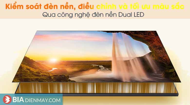 Smart Tivi Samsung 50 inch 4K QLED QA50Q65A - Công nghệ đèn nền Dual LED