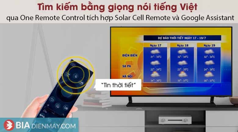 Smart Tivi Samsung 50 inch 4K QLED QA50Q65A - Điều khiển bằng giọng nói
