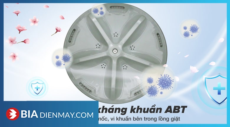 Máy giặt Aqua 8.2 kg AQW-S82JT(BK) - mâm giặt kháng khuẩn