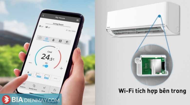 Điều hòa Panasonic 12000 BTU CU/CS-U12ZKH-8 - Điều khiển bằng điện thoại