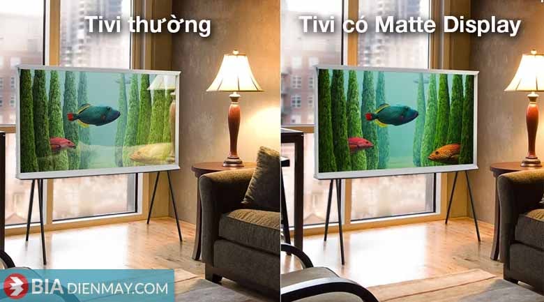 Smart Tivi The Serif QLED Samsung 4K 55 inch QA55LS01B - Model 2022