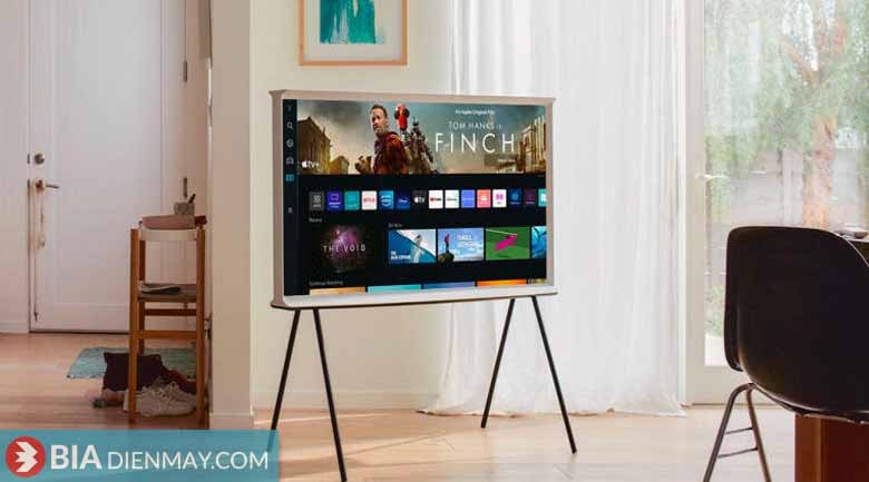 Smart Tivi The Serif QLED Samsung 4K 55 inch QA55LS01B - Model 2022