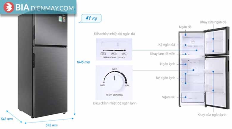 Tủ lạnh AQUA inverter 212 lít AQR-T239FA(HB) - Model 2021