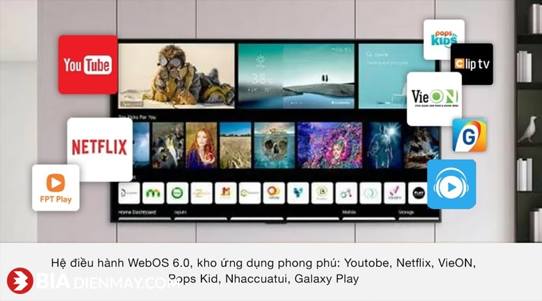 Tivi LG 50 inch 50UP7500PTC - hệ điều hành WebOS tivi