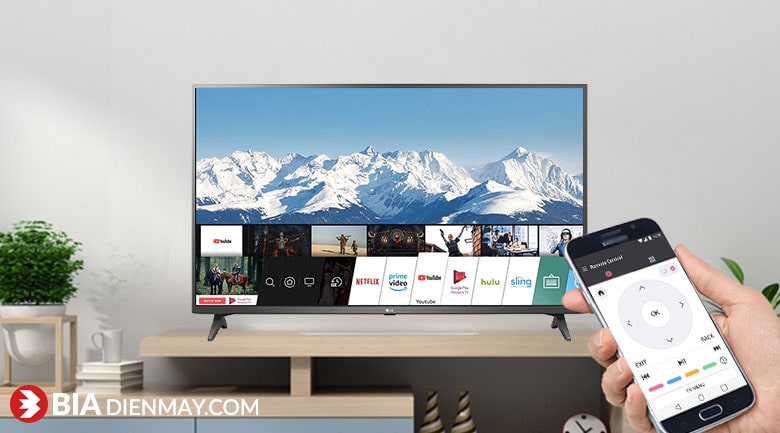 Tivi LG 50 inch 50UP7500PTC - điều khiển tivi bằng điện thoại thông minh