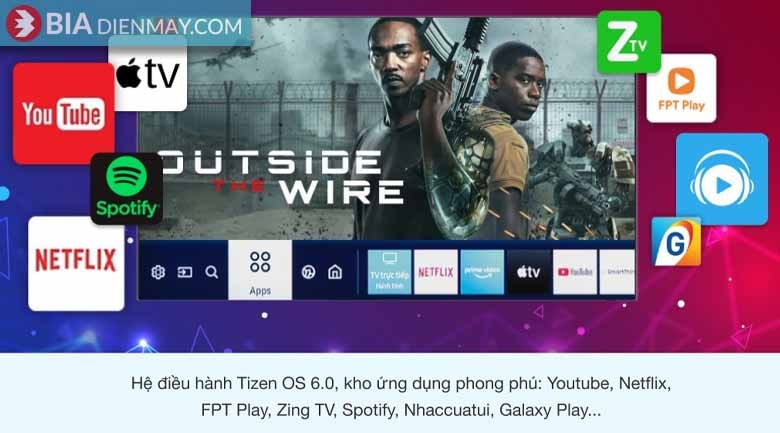Smart Tivi The Frame QLED Samsung 4K 55 inch QA55LS03B - Model 2022