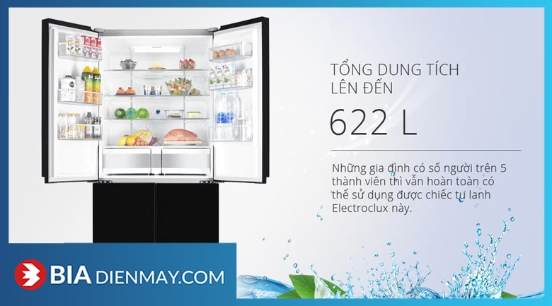 Tủ lạnh Electrolux EQE6909A-BVN Inverter 622 lít