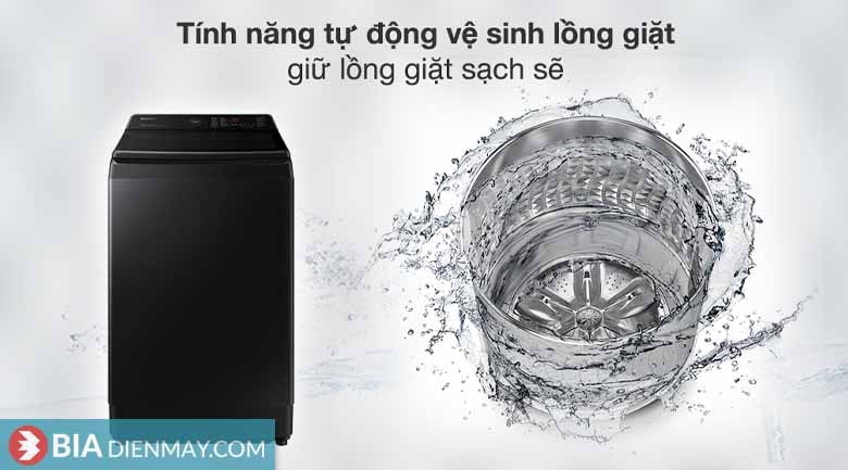 Máy giặt Samsung WA14CG5886BVSV - tự vệ sinh lồng giặt