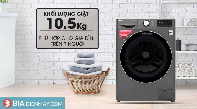 Máy giặt LG Inverter 10.5 kg FV1450S2B - Chính hãng 
