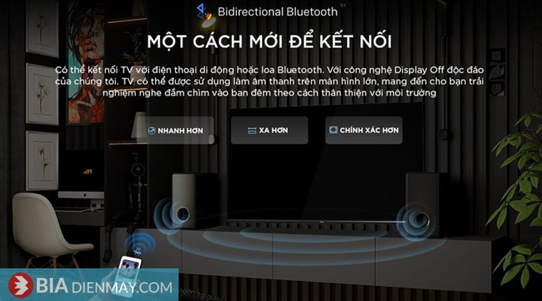 Google Tivi Coocaa 4K 50 inch 50Y72 - công nghệ âm thanh