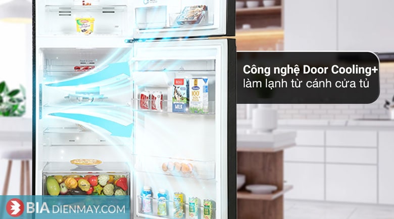 Tủ lạnh LG inverter 374 lít GN-D372BLA - công nghệ làm lạnh từ cửa tủ