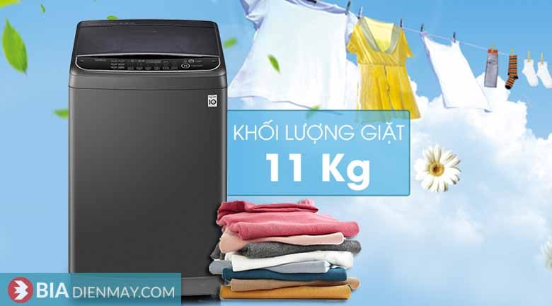 Máy giặt LG inverter 11kg TH2111DSAB - Lồng đứng