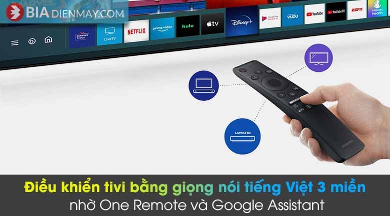 Smart Tivi Samsung 4K 55 inch UA55AU8100 - Model 2021