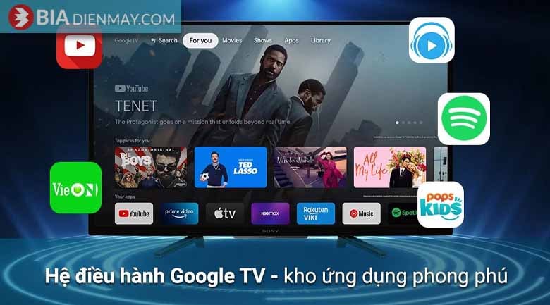 Google Tivi Sony 32 inch KD-32W830K - hệ điều hành Google tivi