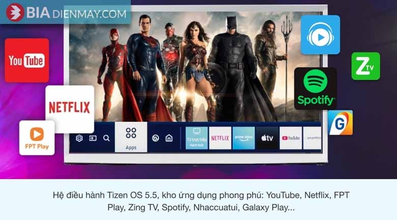 Smart Tivi The Serif QLED Samsung 4K 55 inch QA55LS01TA