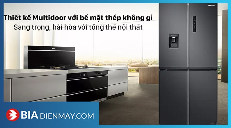 Tủ lạnh Samsung inverter 488 lít RF48A4010B4/SV - Thiết kế