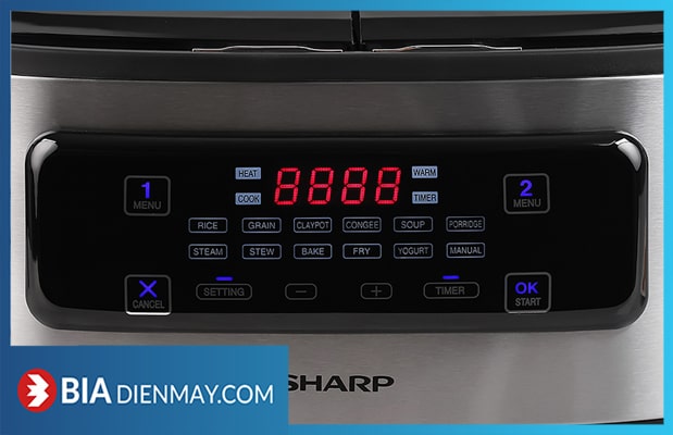 Nồi cơm 2 ngăn đa năng Sharp KN-TC50VN-SL 1.8 lít