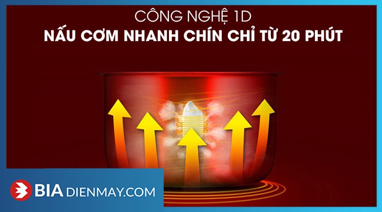 Nồi cơm nắp rời Sharp KSH-218SNV-SF 1.8 lít